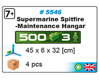 Chasseur Supermarine Spitfire Mk.IX - Hangar de maintenance